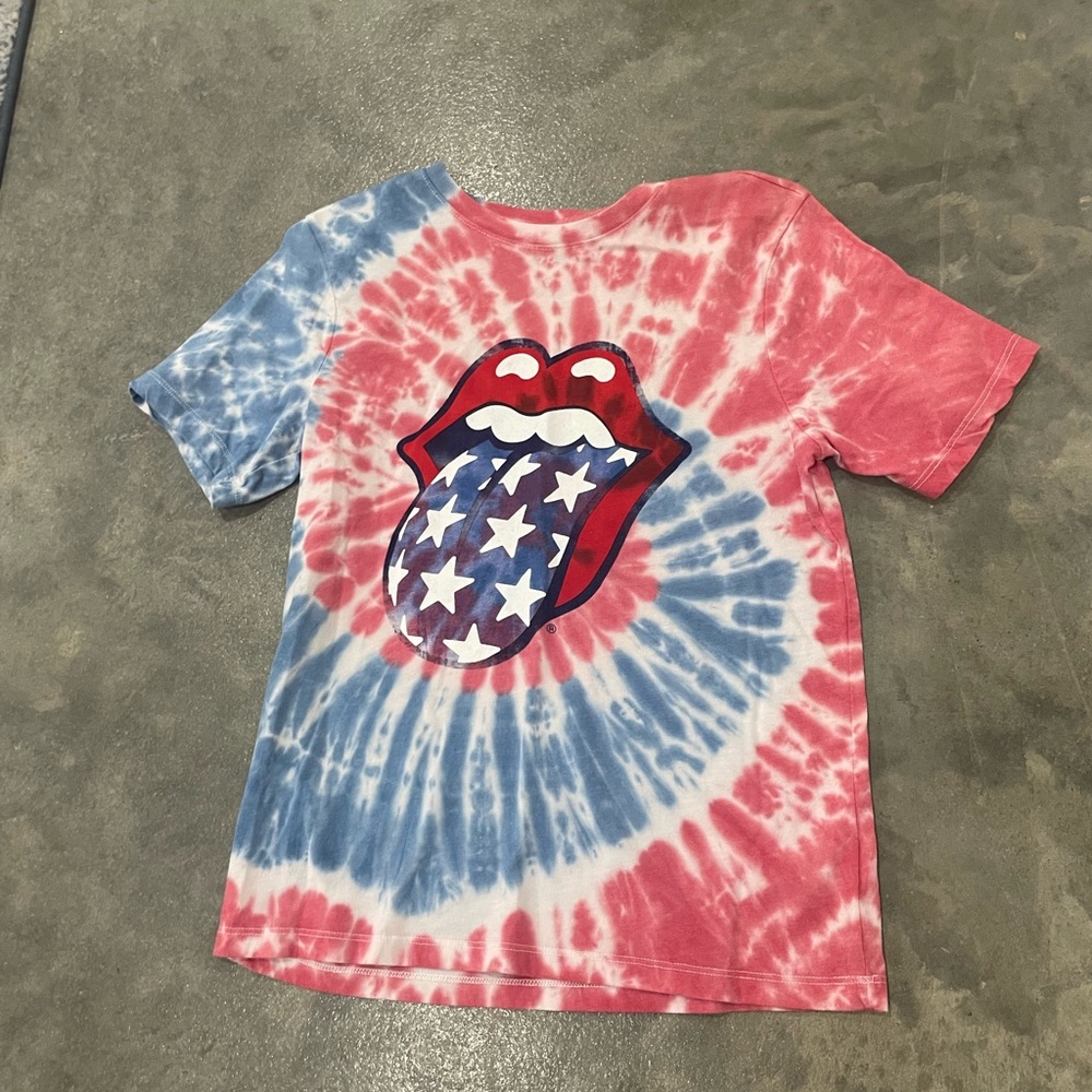 Kids Tie-Dye Rolling Stones Tee 10/12